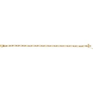 14K Yellow 3/4 CTW Natural Diamond Line 7 1/4" Bracelet
