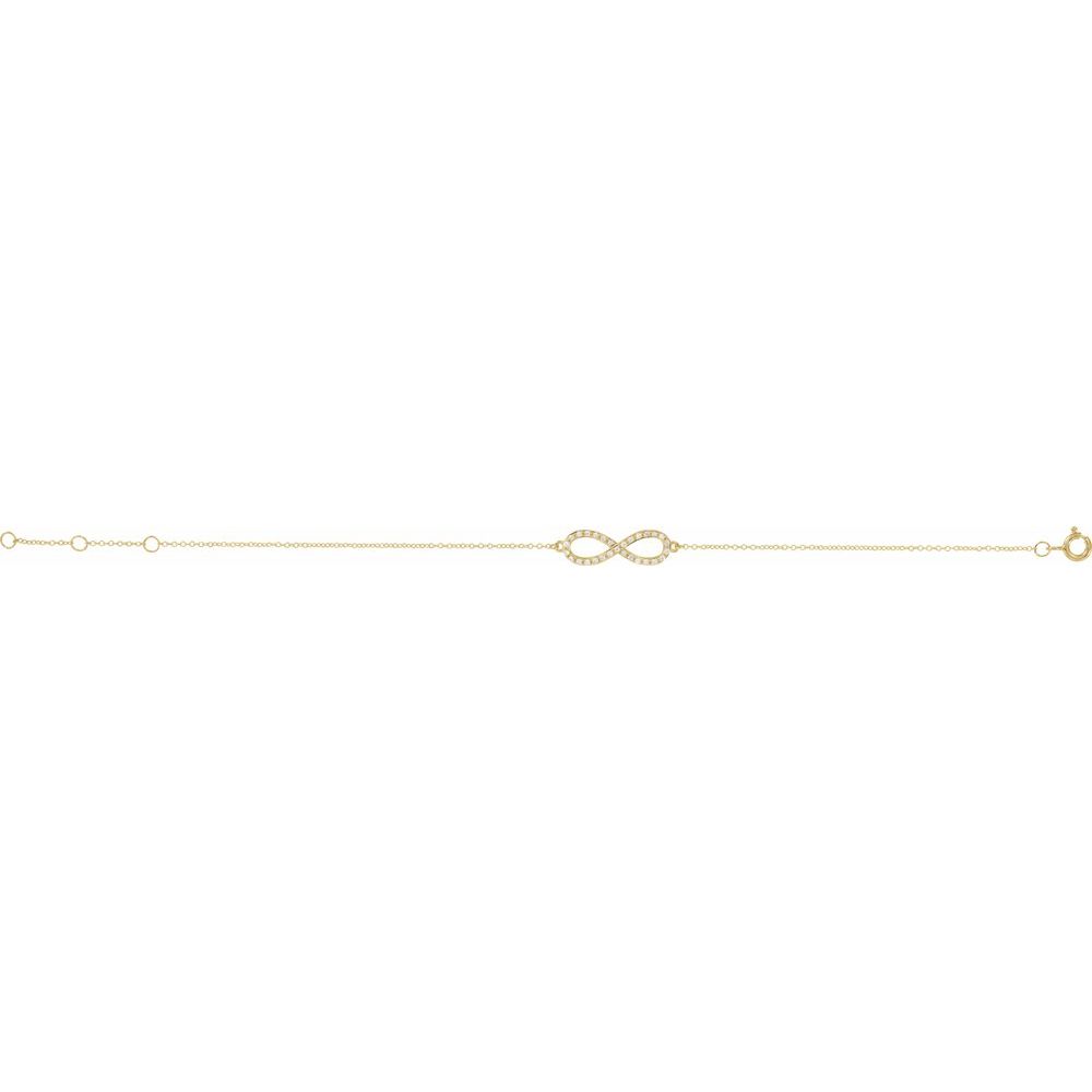 1/6 CTW Natural Diamond Infinity-Inspired