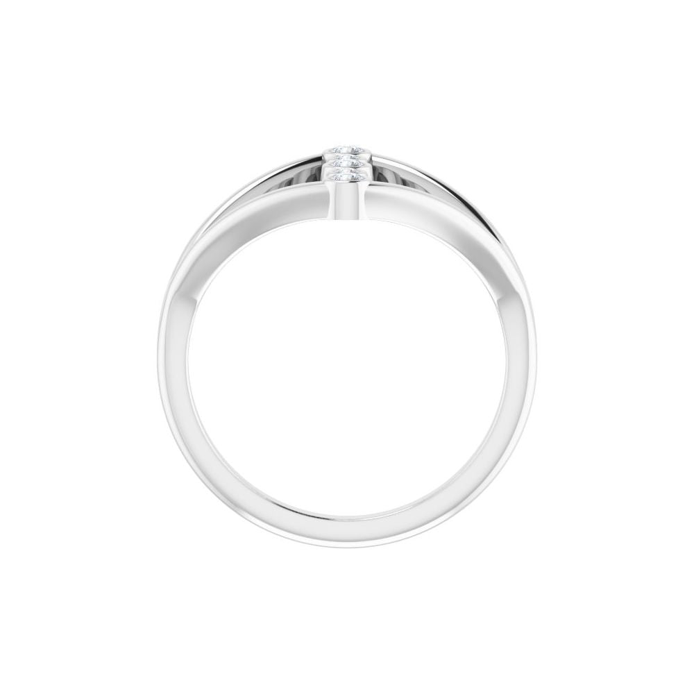 Natural Diamond Geometric Ring