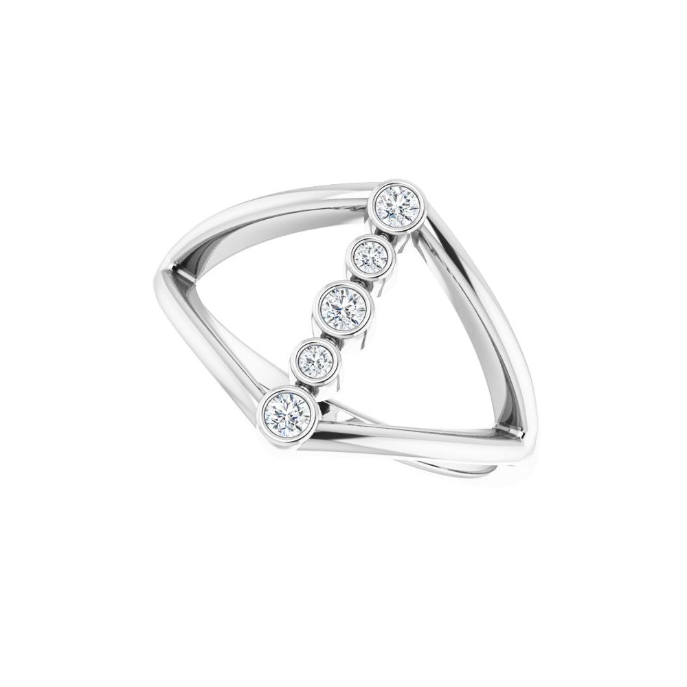 Natural Diamond Geometric Ring