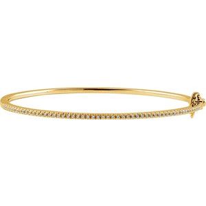 14K Yellow 1/2 CTW Natural Diamond Pav√©' 7" Bracelet