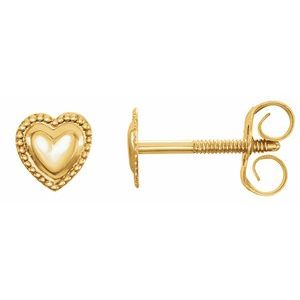 14K White Teardrop Earrings