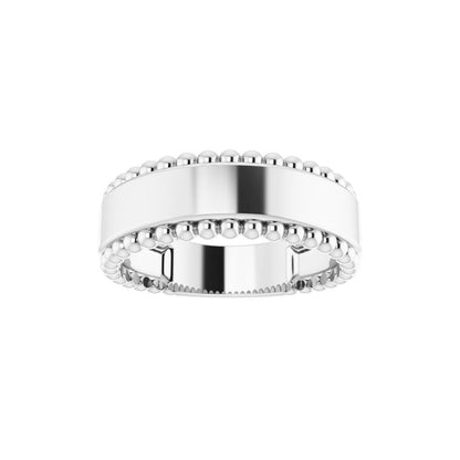 Engravable Beaded Ring