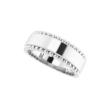 Engravable Beaded Ring
