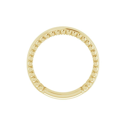 Engravable Beaded Ring