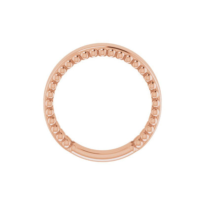 Engravable Beaded Ring