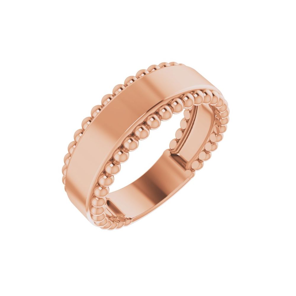 Engravable Beaded Ring