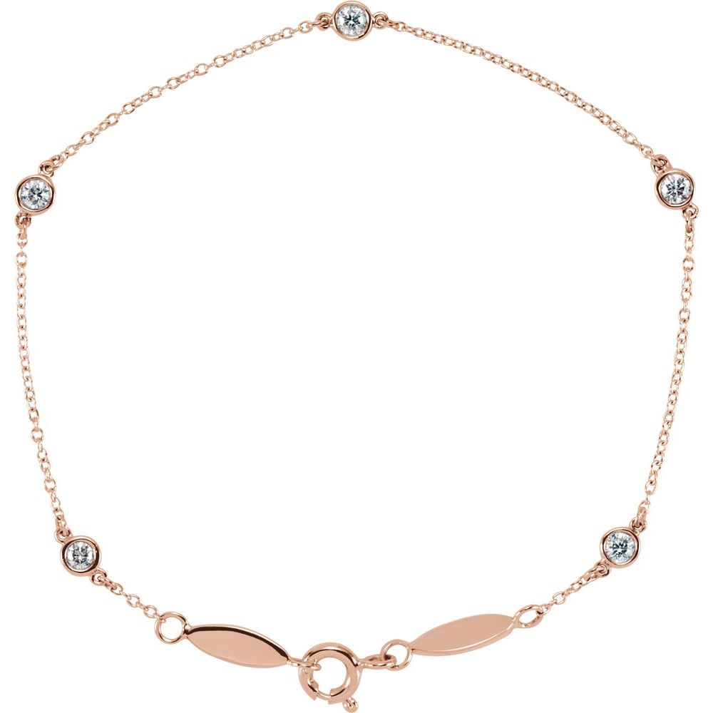 Bezel Set-Station Bracelet