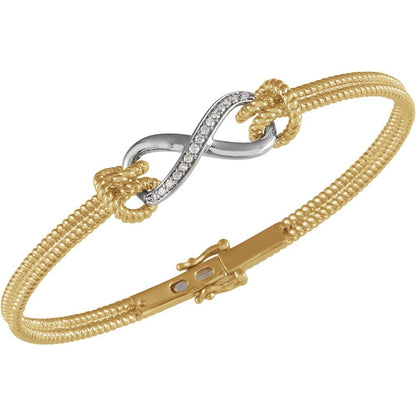 Infinity Rope Bangle Bracelet