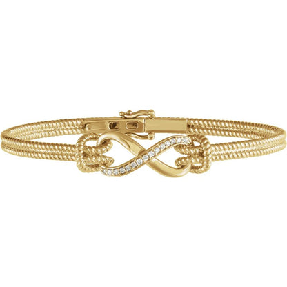 Infinity Rope Bangle Bracelet