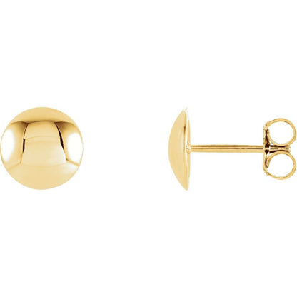 Convex Stud Earrings