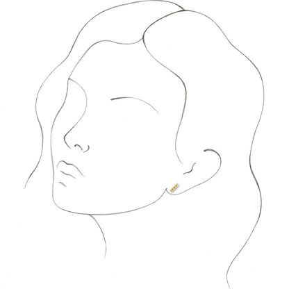 Pyramid Bar Earrings