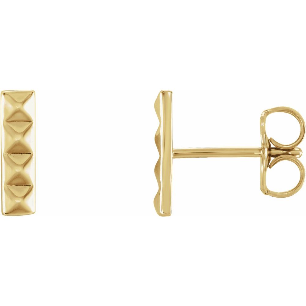 Pyramid Bar Earrings