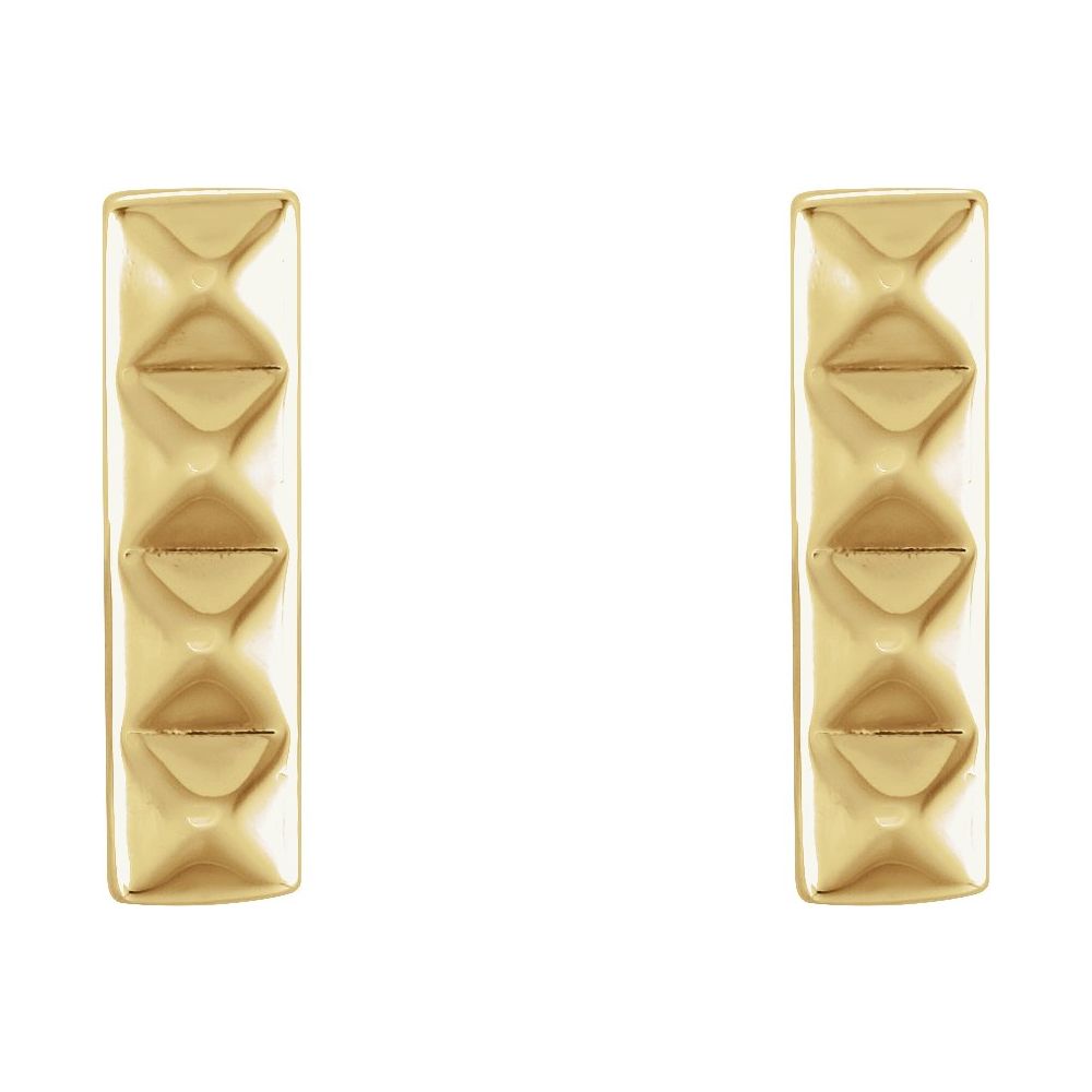 Pyramid Bar Earrings