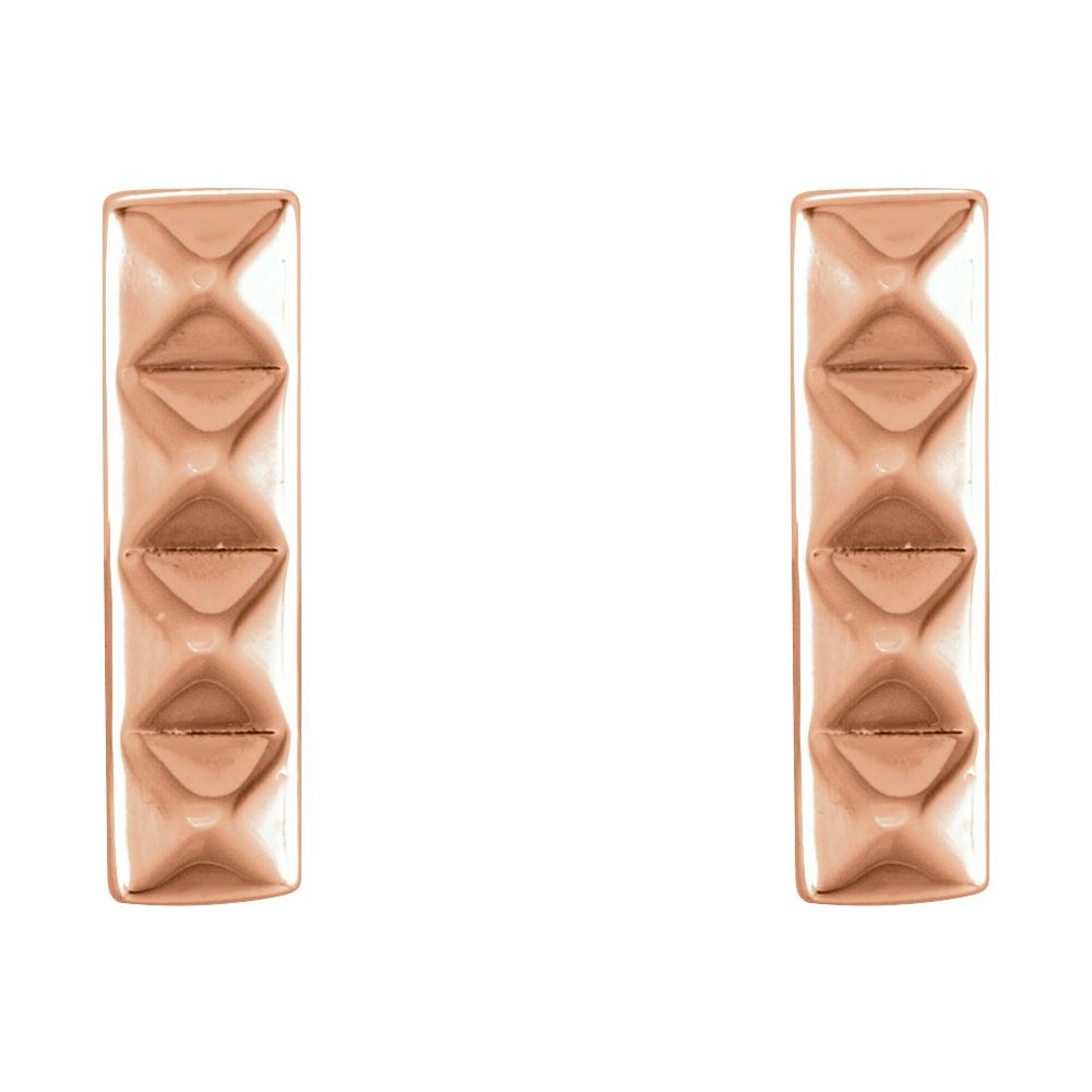 Pyramid Bar Earrings