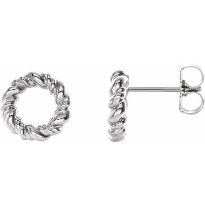 Circle Rope Earrings
