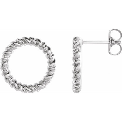 Circle Rope Earrings