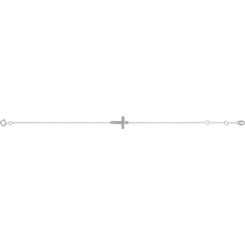 Engravable Cross Bracelet