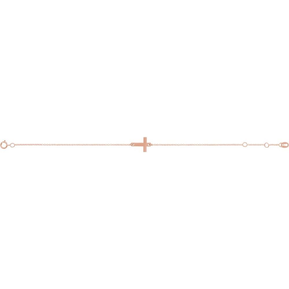 Engravable Cross Bracelet